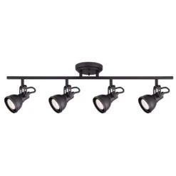 Canarm Polo 29 In. 4-Light Oil Rubbed Bronze Track Lighting Fixture