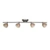 Madison 3 Ft. 4 Light Rubbed Bronze LED Fixed Track With 400 LM/Head 1000027274 -Lamp Parts oil rubbed bronze hampton bay track lighting kits madf4400l30rb 64 1000