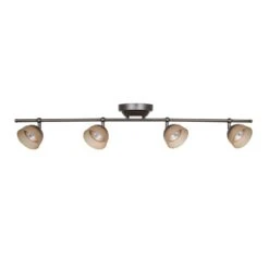 Madison 3 Ft. 4 Light Rubbed Bronze LED Fixed Track With 400 LM/Head 1000027274