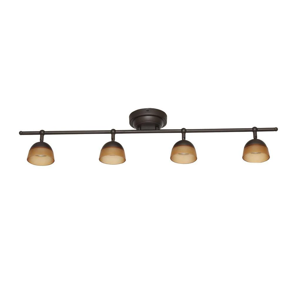 Madison 3 Ft. 4 Light Rubbed Bronze LED Fixed Track With 400 LM/Head 1000027274 6 Madison 3 Ft. 4 Light Rubbed Bronze LED Fixed Track With 400 LM/Head 1000027274 - Image 4