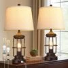 23 In. Oil-Rubbed Bronze Table Lamps Set Of 2 With Touch Control, 3-Way Dimmable Bedside Lamp With USB Ports 2 23 In. Oil-Rubbed Bronze Table Lamps Set Of 2 With Touch Control, 3-Way Dimmable Bedside Lamp With USB Ports -Lamp Parts oil rubbed bronze ltemziiy table lamps ts023 64 1000