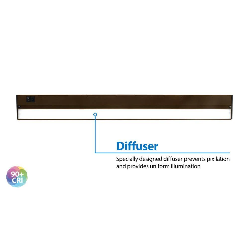NUC-5 Series 30 In. Oil Rubbed Bronze Selectable LED Under Cabinet Light 8 NUC-5 Series 30 In. Oil Rubbed Bronze Selectable LED Under Cabinet Light - Image 6
