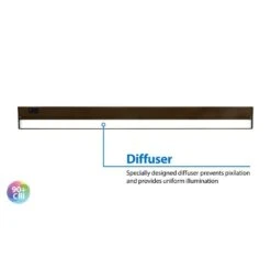 NUC-5 Series 40 In. Oil Rubbed Bronze Selectable LED Under Cabinet Light -Lamp Parts oil rubbed bronze nicor under cabinet bar lights nuc540sob 77 1000