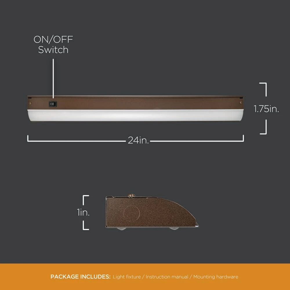 ProWire Direct Wire 24 In. LED Oil-Rubbed Bronze Under Cabinet Light 5 ProWire Direct Wire 24 In. LED Oil-Rubbed Bronze Under Cabinet Light - Image 3