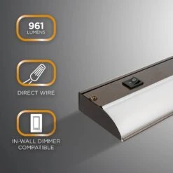 ProWire Direct Wire 24 In. LED Oil-Rubbed Bronze Under Cabinet Light 10 ProWire Direct Wire 24 In. LED Oil-Rubbed Bronze Under Cabinet Light -Lamp Parts oil rubbed bronze ultra prograde under cabinet bar lights 64771 t1 c3 1000