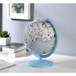 Ore International 12.75 In. Animals Atlas World Globe Night Light Lamp -Lamp Parts ore international novelty lights ms 100la5a 31 1000