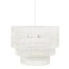 Sessions 5-Light White Tiered Rattan Pendant -Lamp Parts painted white hampton bay pendant lights hdp98944wh 64 1000