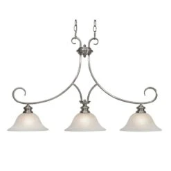 Golden Lighting Lancaster Collection 3-Light Pewter Island Light