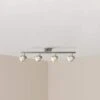 4-Light Pewter Integrated LED Track Lighting Fixture -Lamp Parts pewter hampton bay track lighting kits dc7606pr 64 1000