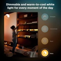 Philips Hue 6.6 Ft. Indoor Plug-In Color Changing Cuttable Integrated LED Smart Light Strip Base Kit (1-Pack) -Lamp Parts philips hue led strip lights 555334 44 1000