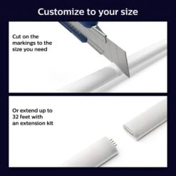 Philips Hue 6.6 Ft. LED Smart Gradient Color Changing Strip Light Base Kit With Bluetooth (1-Pack) 17 Philips Hue 6.6 Ft. LED Smart Gradient Color Changing Strip Light Base Kit With Bluetooth (1-Pack) -Lamp Parts philips hue led strip lights 570556 4f 1000