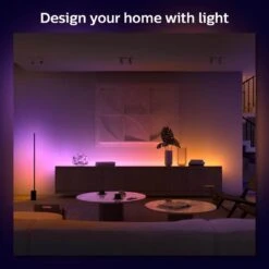 Philips Hue 3.3 Ft. LED Smart Gradient Color Changing Strip Light Extension With Bluetooth (1-Pack) -Lamp Parts philips hue led strip lights 570564 31 1000