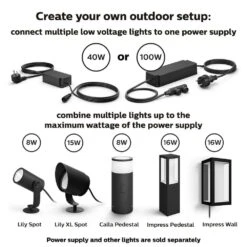 Philips Hue 6.6 Ft. Low Voltage LED Smart Outdoor Color Changing Strip Light (1-Pack) -Lamp Parts philips hue rope lights 555904 31 1000