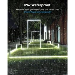 50 Ft. Cold White Plug-in Integrated LED Rope Light With Remote Control Indoor/Outdoor 15 50 Ft. Cold White Plug-in Integrated LED Rope Light With Remote Control Indoor/Outdoor -Lamp Parts phyfalip rope lights egph020123 31 1000