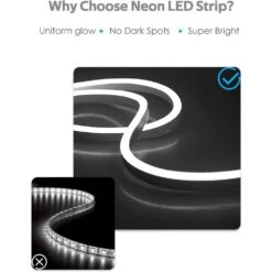 50 Ft. Cold White Plug-in Integrated LED Rope Light With Remote Control Indoor/Outdoor 11 50 Ft. Cold White Plug-in Integrated LED Rope Light With Remote Control Indoor/Outdoor -Lamp Parts phyfalip rope lights egph020123 4f 1000