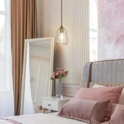 Modern Kitchen Island Bell Pendant Light 1-Light Plating Brass Pendant Light With Clear Glass Shade -Lamp Parts plating brass uolfin pendant lights 62859enirmu5256 c3 1000