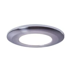 Wafer Thin Soft White LED Puck Light Polished Chrome Finish