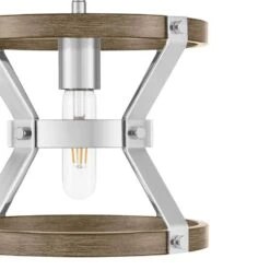 Rockland 1-Light Polished Nickel Mini Pendant -Lamp Parts polished nickel hampton bay pendant lights hb3686 326 40 1000