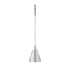 Polished Silver LED Flex Pendant With Metal Shade -Lamp Parts polished silver hampton bay track lighting heads 3p17198 sv 64 1000