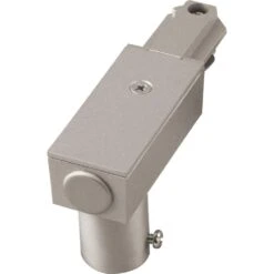 Alpha Trak Brushed Nickel Track Lighting Top Or End Feed Accessory