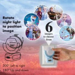 0.5-Watt Frozen 2 6-Image Plug In Light Sensing Integrated LED Night Light -Lamp Parts projectables night lights 45028 t1 44 1000