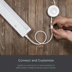 24 In. White Under Cabinet Light Connector Cord -Lamp Parts prolink under cabinet lighting accessories 58753 c3 1000