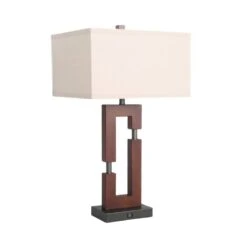 25.9 In. Reddish Brown Table Lamps With USB Port (Set Of 2) 14 25.9 In. Reddish Brown Table Lamps With USB Port (Set Of 2) -Lamp Parts reddish brown pia ricco table lamps 1jay 2113rw 66 1000