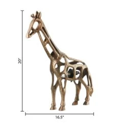 Giraffe 20 In. H Gold Sculptural Accent Lamp -Lamp Parts river of goods novelty lights 20915 1d 1000