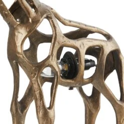 Giraffe 20 In. H Gold Sculptural Accent Lamp -Lamp Parts river of goods novelty lights 20915 1f 1000