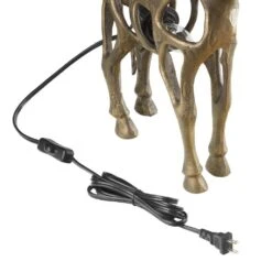 Giraffe 20 In. H Gold Sculptural Accent Lamp -Lamp Parts river of goods novelty lights 20915 44 1000