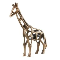 Giraffe 20 In. H Gold Sculptural Accent Lamp -Lamp Parts river of goods novelty lights 20915 c3 1000