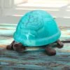 Turtle 4 .75 In. Aqua And Antique Bronze Novelty Accent Lamp -Lamp Parts river of goods novelty lights 21243 64 1000