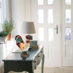 15.5 Multi-Colored Rooster Lamp -Lamp Parts river of goods novelty lights 9396 1f 1000