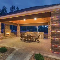 12 Ft. Plug-in Color Changing Integrated LED Rope Light W/Remote -Lamp Parts rope lights cl trl12rgb 1f 1000