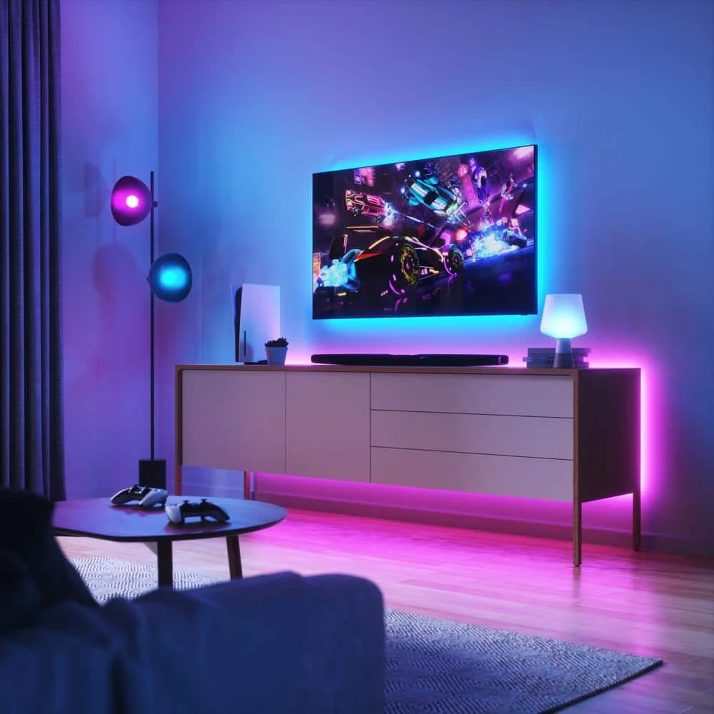 Essentials Indoor Matter Enabled 6.56 Ft. Plug-In LED Rope Light 100V, A19 LED Adjustable White & Color Bulb (2-Pack) 8 Essentials Indoor Matter Enabled 6.56 Ft. Plug-In LED Rope Light 100V, A19 LED Adjustable White & Color Bulb (2-Pack) - Image 6