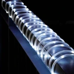 Outdoor 35.7 Ft. Solar Powered Cool White LED Rope Light With 8 Modes (2-Pack) -Lamp Parts rope lights s l xgz wh1 e1 1000
