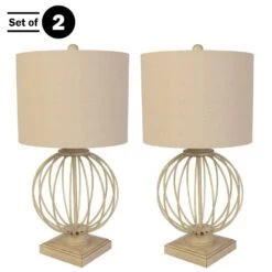 Modern Table Lamps With USB Charging Ports And LED Bulbs, Set Of 2 16 Modern Table Lamps With USB Charging Ports And LED Bulbs, Set Of 2 -Lamp Parts sand lavish home table lamps 72 lmpst2 23 usb 44 1000