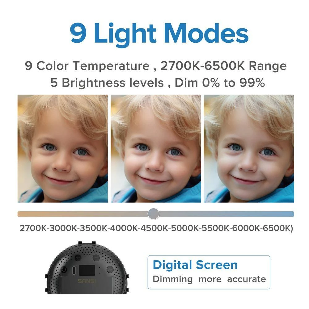 4.4 1 In. White 10W Dimmable Portable LED Fill Light 4 4.4 1 In. White 10W Dimmable Portable LED Fill Light - Image 2