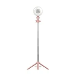 4.4 1 In. Pink 10-Watt Dimmable Portable LED Fill Light With Telescopic Rod