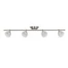 Madison 3 Ft. 4-Light Satin Nickel LED Fixed Track With 400 LM/Head 1000027122 -Lamp Parts satin nickel hampton bay track lighting kits madf4400l30sn 64 1000