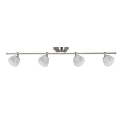 Madison 3 Ft. 4-Light Satin Nickel LED Fixed Track With 400 LM/Head 1000027122