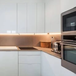 PowerLED 36 In. LED Satin Nickel Under Cabinet Low Profile Linear 120-Volt Light With Included Power Cord -Lamp Parts satin nickel illume lighting under cabinet bar lights i sled36 1f 1000