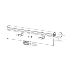 PowerLED 36 In. LED Satin Nickel Under Cabinet Low Profile Linear 120-Volt Light With Included Power Cord -Lamp Parts satin nickel illume lighting under cabinet bar lights i sled36 c3 1000