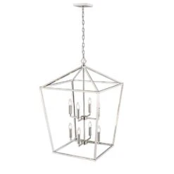 Millennium Lighting 24 In. 8-Light Satin Nickel Indoor Pendant Light -Lamp Parts satin nickel millennium lighting pendant lights 3335 sn 1f 1000