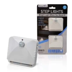 Step Lights Sensor Motion Activated 4 Watt LED Night Light (2-Pack) 12 Step Lights Sensor Motion Activated 4 Watt LED Night Light (2-Pack) -Lamp Parts sensor brite night lights sbl mc6b c3 1000