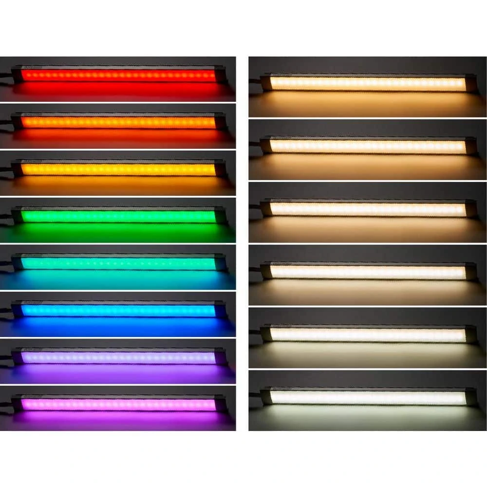 Black & Decker Push Wire 1 In. Wide, 12 In. Bar, Plug-In Or Hardwire White & RGB Integrated LED Linkable Under Cabinet Light Bar Silver 8 Black & Decker Push Wire 1 In. Wide, 12 In. Bar, Plug-In Or Hardwire White & RGB Integrated LED Linkable Under Cabinet Light Bar Silver - Image 6