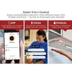 Black & Decker 12 In. Direct Hardwired Kit Adjustable Silver Integrated LED Linkable 6-Bar Smart Under Cabinet Light -Lamp Parts silver black decker under cabinet bar lights leduc126cctpwac 4f 1000