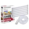 Black & Decker 12 In. Direct Hardwired Kit Adjustable Silver Integrated LED Linkable 6-Bar Smart Under Cabinet Light