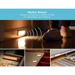 Black & Decker 9 In. LED Warm White 2-Bar Rechargeable Under Cabinet Lighting Kit -Lamp Parts silver black decker under cabinet bar lights leduc9 2rec 4f 1000