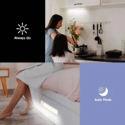 9 In. USB Rechargeable Silver Integrated LED Under Cabinet Light (2-Pack) -Lamp Parts silver commercial electric under cabinet bar lights 57301 sv fa 1000